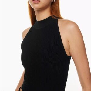 Aritzia Sculpt Knit Mock Neck Tank Top